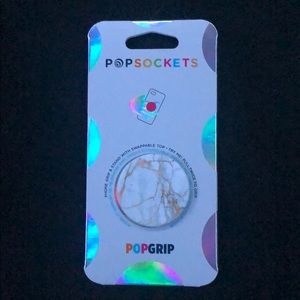 Marble print pop socket